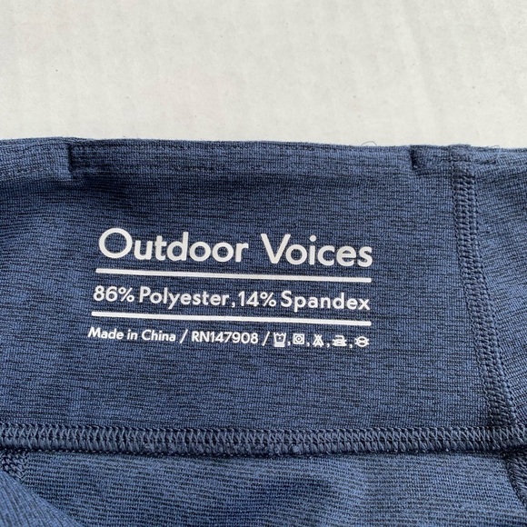 Outdoor Voices Blue Cropped Leggings Small - Picture 5 of 6